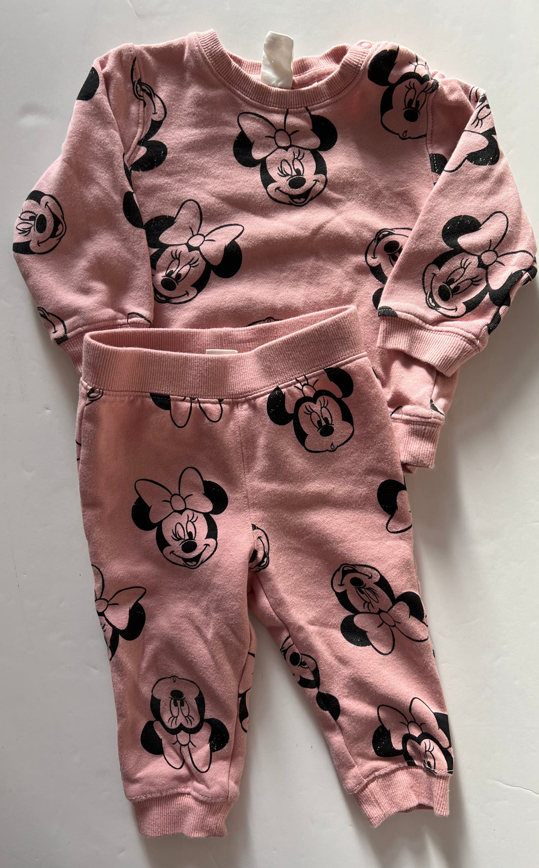 H&M Minnie Sweat Set 9-12M