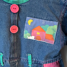 Load image into Gallery viewer, Vintage Denim Patchwork Romper
