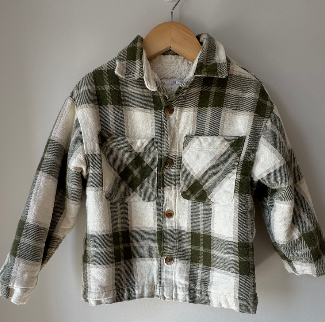 Zara Flannel Shacket 4-5Y