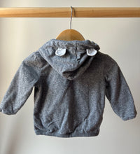Load image into Gallery viewer, Roots Teddy Ear Salt &amp; Pepper Cardi 6-12M
