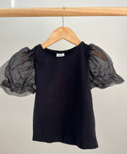 Load image into Gallery viewer, Zara Tulle Sleeve Tee Size 6
