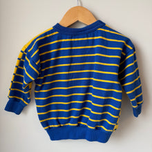 Load image into Gallery viewer, Vintage Peanut Power Yellow Stripe Crewneck 18M
