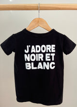 Load image into Gallery viewer, Stelly Handmade Noir et Blanc Tee Size 4
