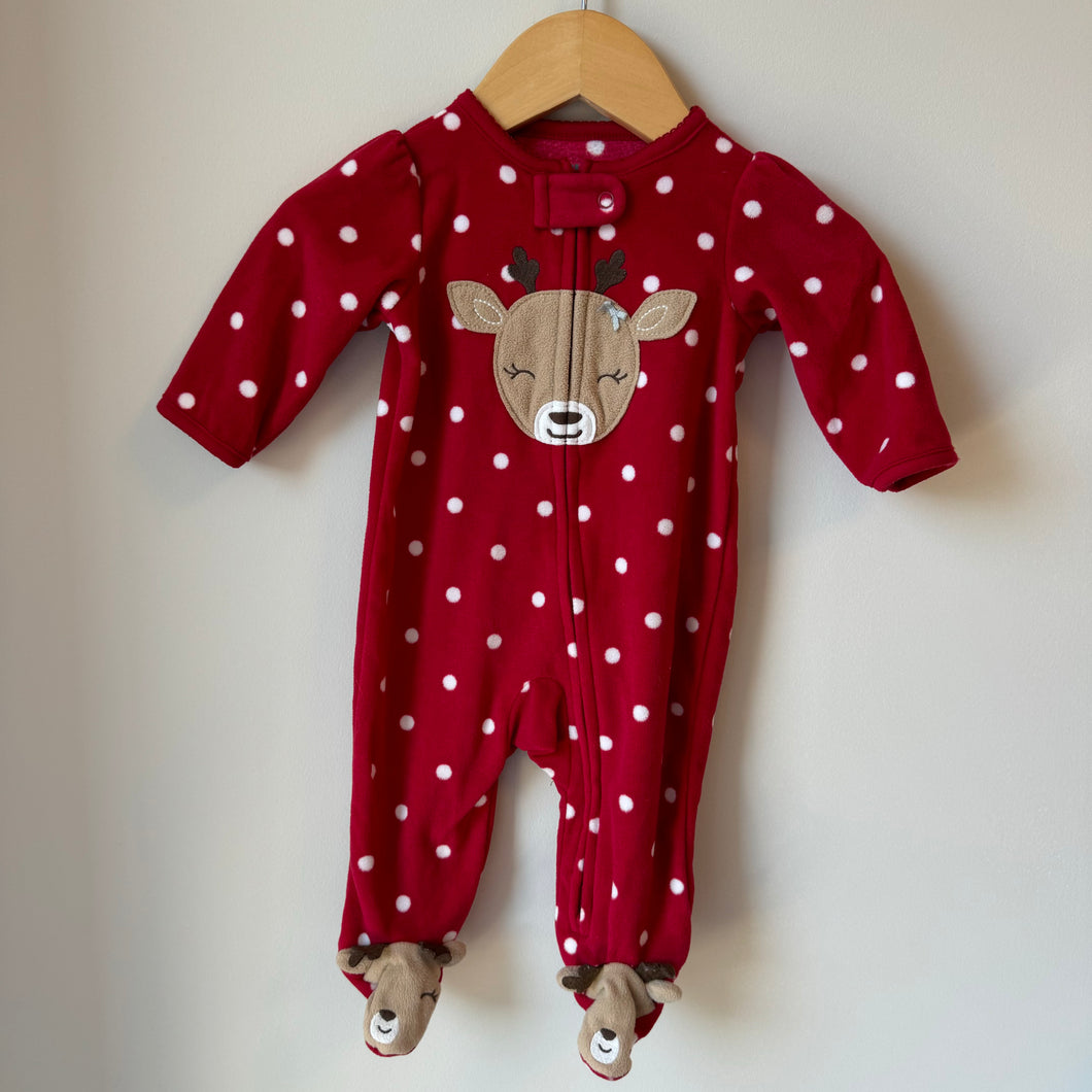 Reindeer Footie 0-3M