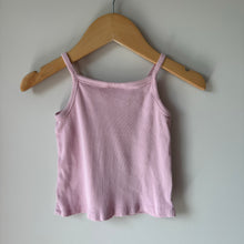 Load image into Gallery viewer, Zara Pink Ribbed Tank 12-18M
