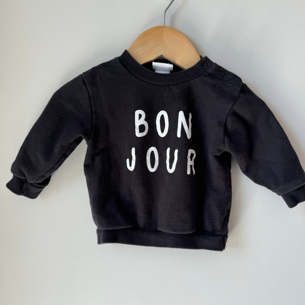 Indigo Baby Bonjour Crewneck 6-12M