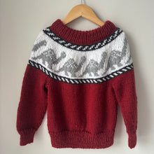 Load image into Gallery viewer, Vintage Dino Collar Knit Sweater Size 8
