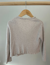 Load image into Gallery viewer, Zara Ribbed Lettuce Trim Cardigan 4-5Y
