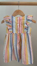Load image into Gallery viewer, Striped Ruffle Dress 18M
