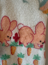 Load image into Gallery viewer, Vintage Snugabye Terry Cloth Bunny Romper 0-3M
