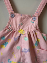 Load image into Gallery viewer, Vintage Ruffniks Treats Overalls 12-18M
