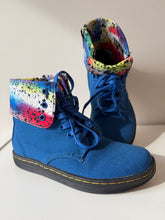 Load image into Gallery viewer, Canvas Paint Splat Dr Martens Size 11

