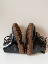 Load image into Gallery viewer, Vintage Rainbow Stitch Patent Leather Dr Martens Size 7
