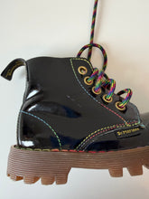 Load image into Gallery viewer, Vintage Rainbow Stitch Patent Leather Dr Martens Size 7
