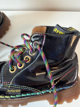 Load image into Gallery viewer, Vintage Rainbow Stitch Patent Leather Dr Martens Size 7
