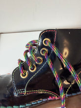 Load image into Gallery viewer, Vintage Rainbow Stitch Patent Leather Dr Martens Size 7
