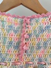 Load image into Gallery viewer, Handmade Knit Bunny Button Dress 12-18M
