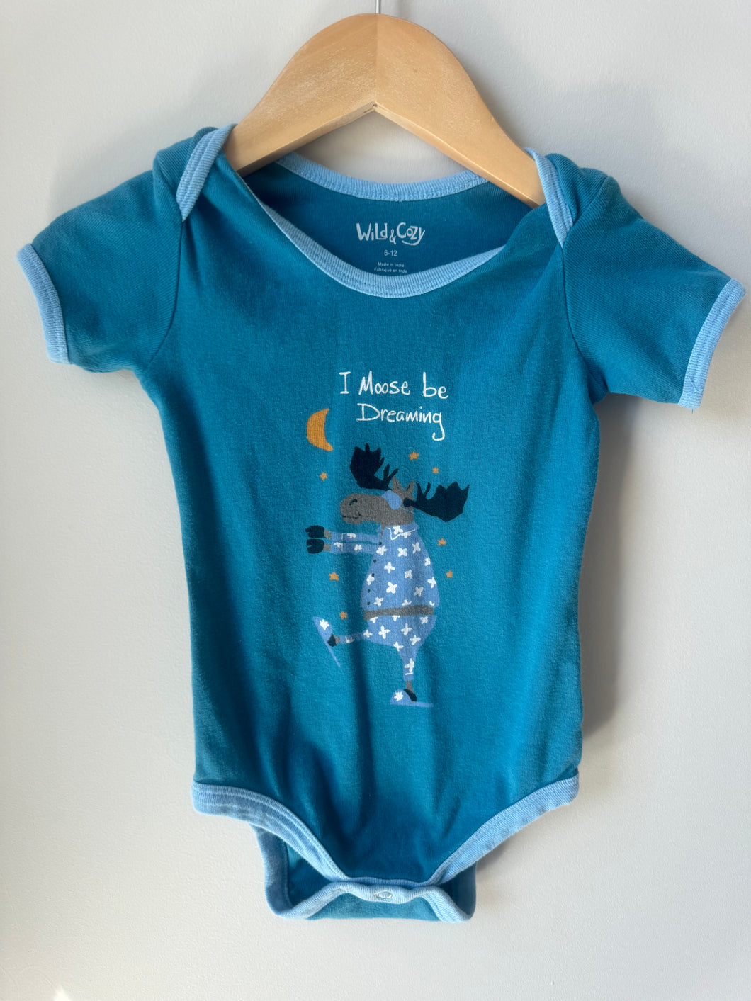 Moose Onesie 6-12M