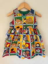 Load image into Gallery viewer, Vintage Roomie Rompers Animal Print Dress 18M
