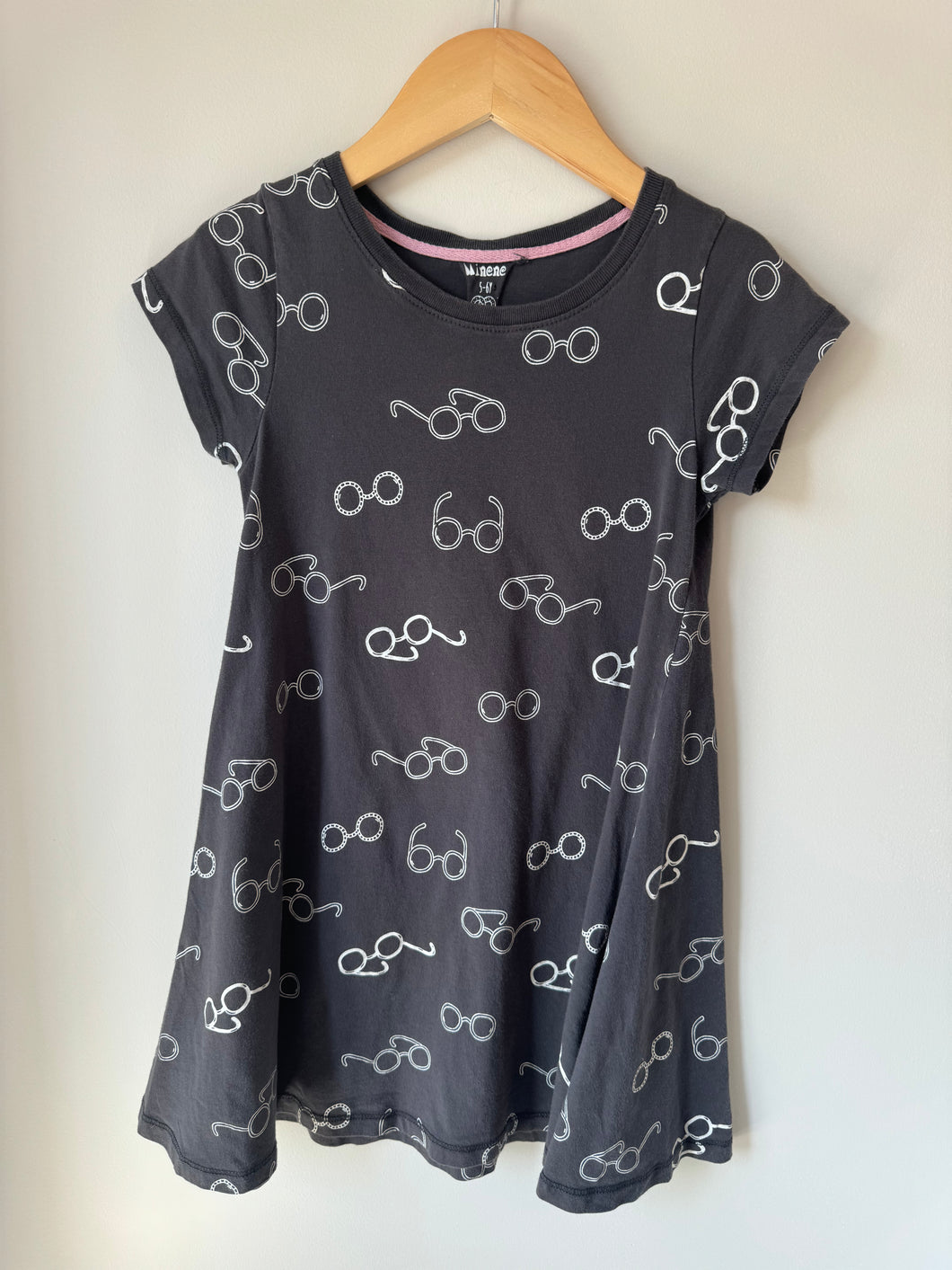 Glasses Tee Dress Size 5-6