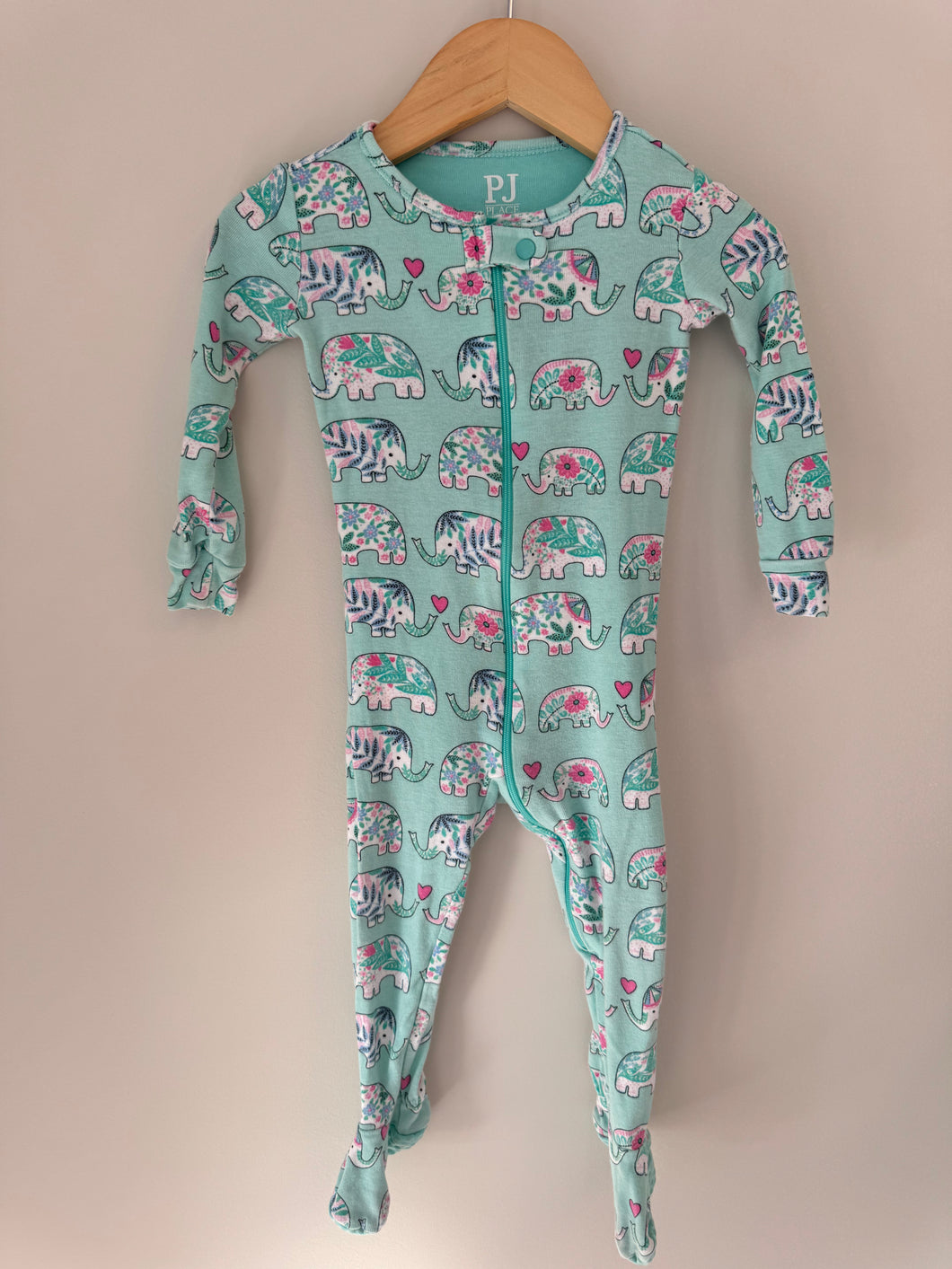 Elephant Footie 9-12M