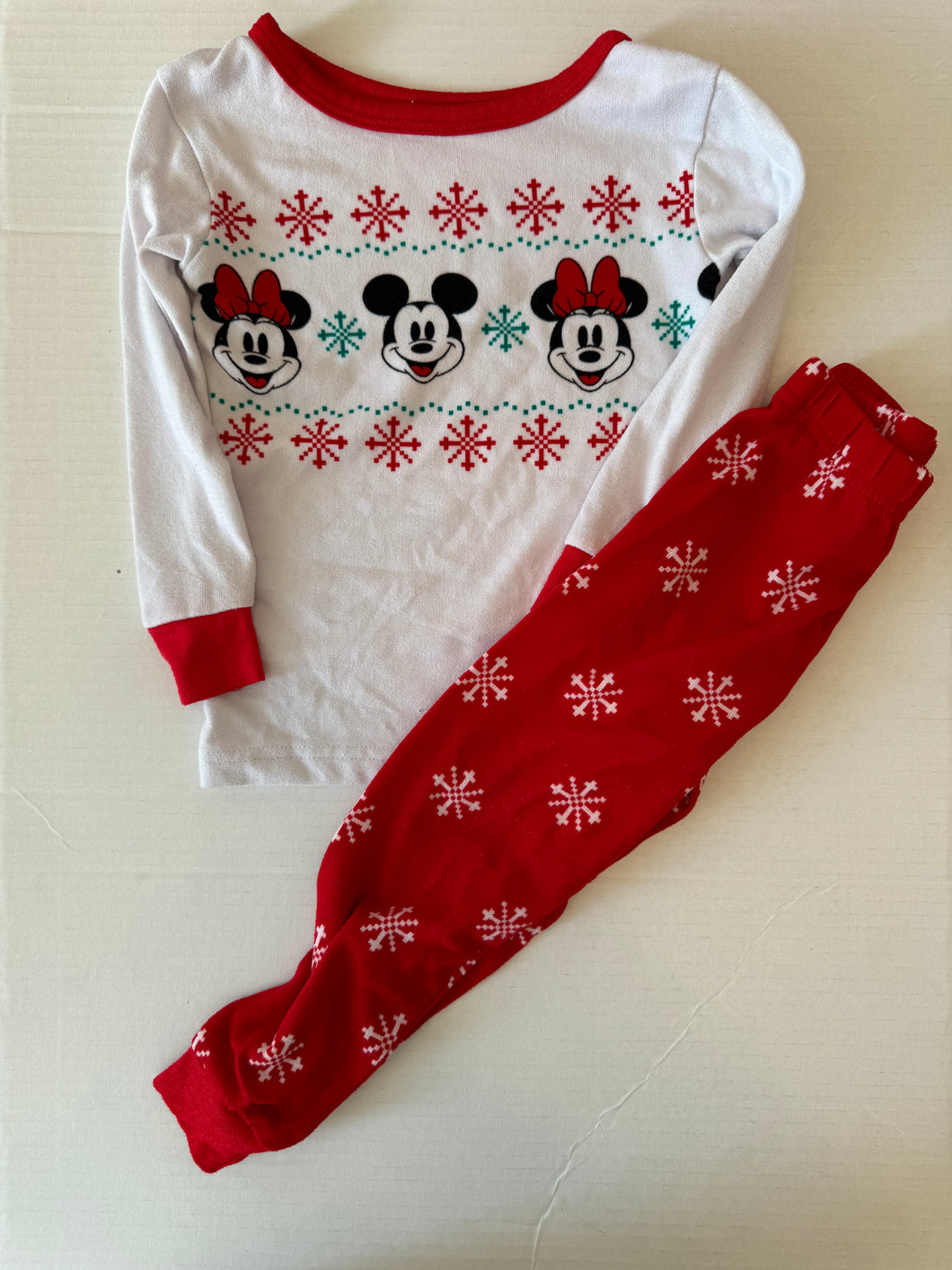 Mouse Christmas PJ Set Size 4