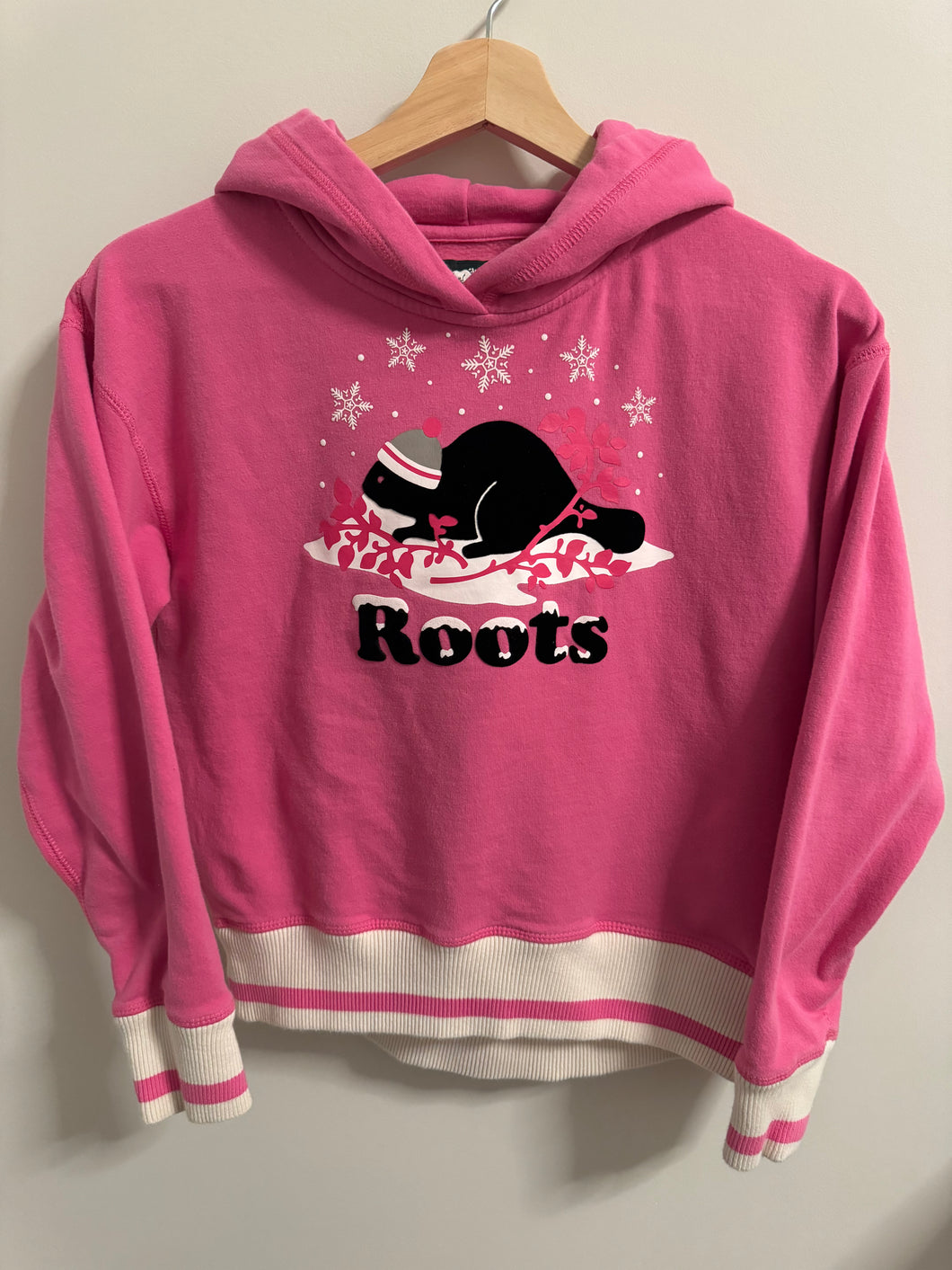 Roots Pink Hoodie Size 9-10