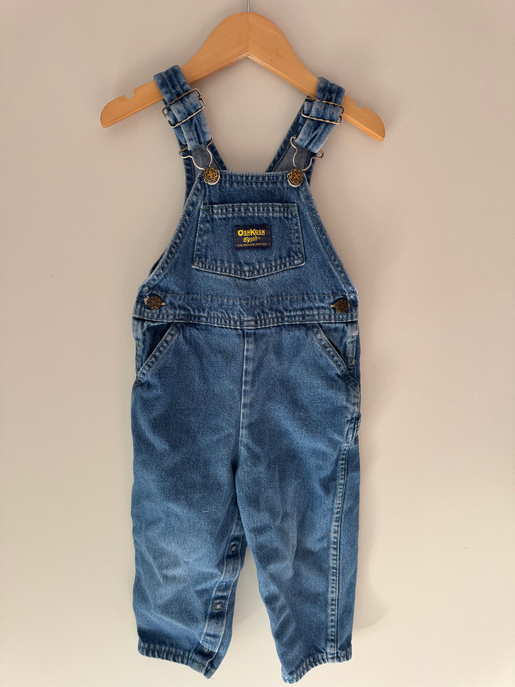 Vintage Yellow Label OshKosh Overalls 3T