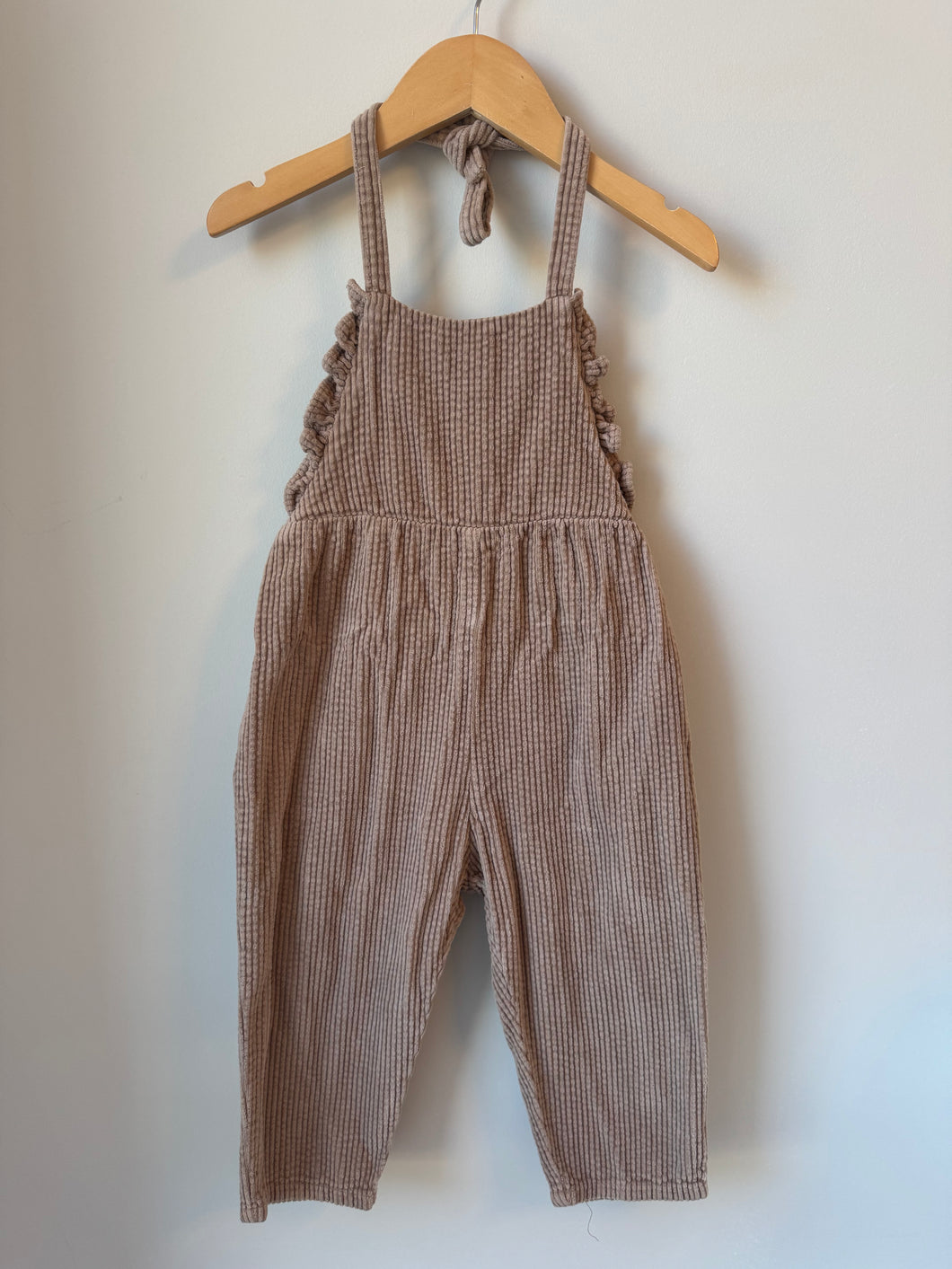 Zara Halter Corduroy Overall 2-3Y