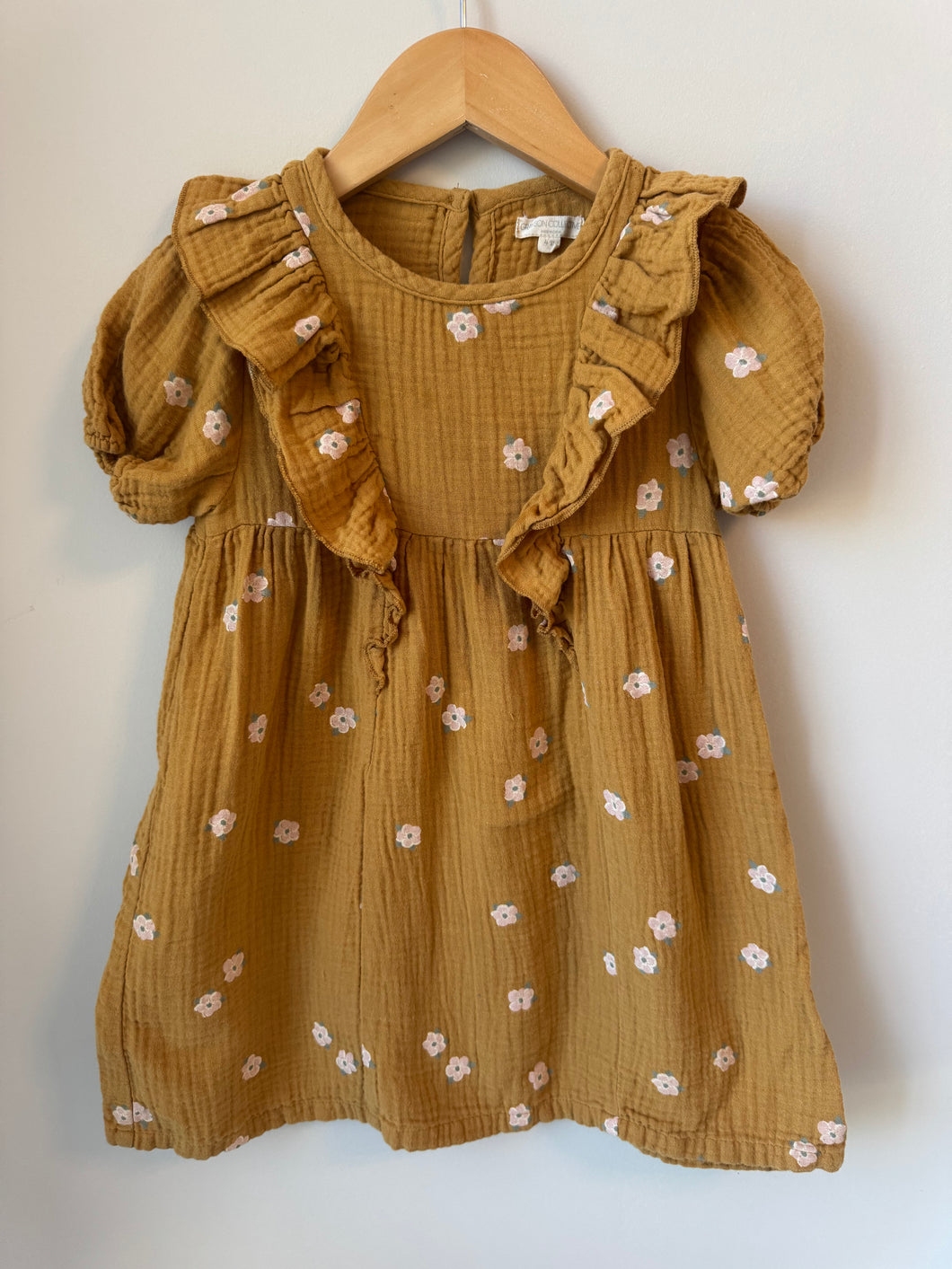 Textured Floral Dress 4T