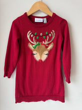 Load image into Gallery viewer, Knit Reindeer Dress 3T
