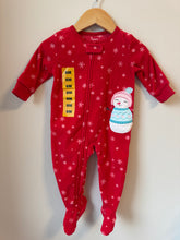 Load image into Gallery viewer, *With Tags* Carter’s Snowman Footie 6M
