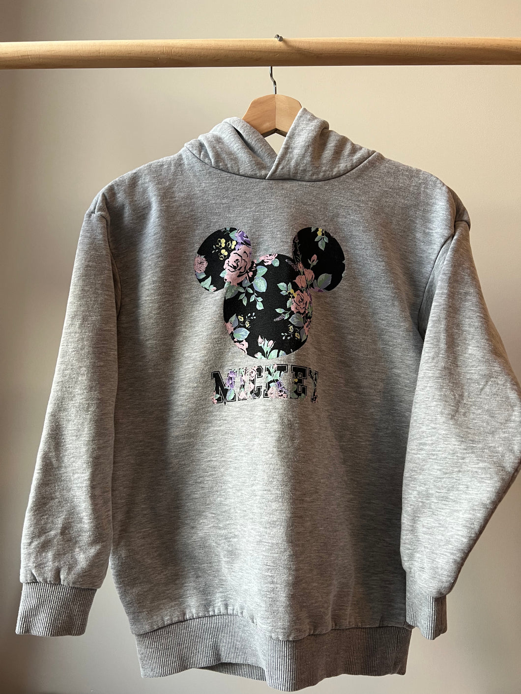 H&M Floral Mickey Hoodie 9-10Y