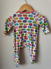 Load image into Gallery viewer, Mud Pie Macaron Footie 0-3M
