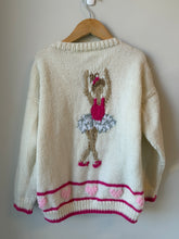 Load image into Gallery viewer, Handmade Knit Ballerina Cardigan Size 7/8
