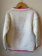 Load image into Gallery viewer, Handmade Ballerina Bear Knit Sweater Size   7/8
