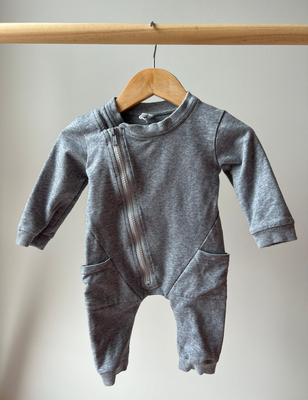 Earth Baby Zip Romper 3-6M