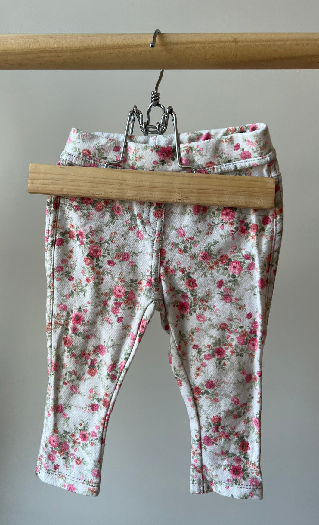 Zara Floral Pants 6-9M