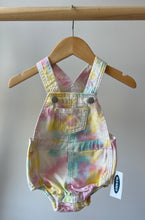 Load image into Gallery viewer, *With Tags* Tie Dye Jean Romper 3-6M
