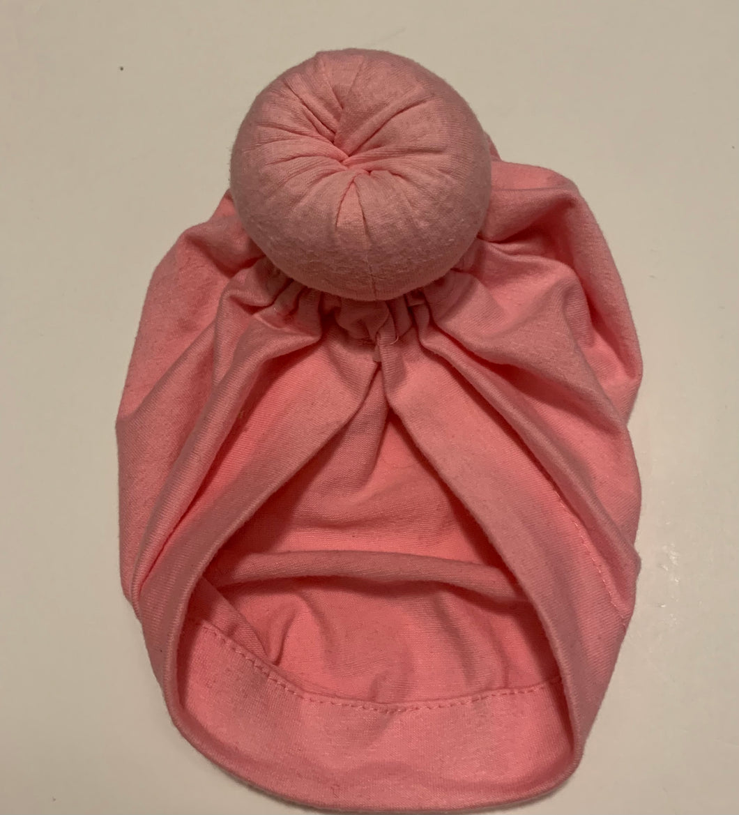 Light Pink Donut Hair Turban 6-12M