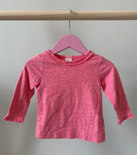 Load image into Gallery viewer, H&amp;M Ruffled Long Sleeve Tee 4-6M
