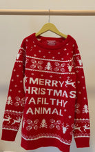 Load image into Gallery viewer, Ya Filthy Animal Sweater MED
