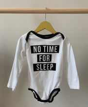 Load image into Gallery viewer, H&amp;M “No Time For Sleep” Onesie 18-24M
