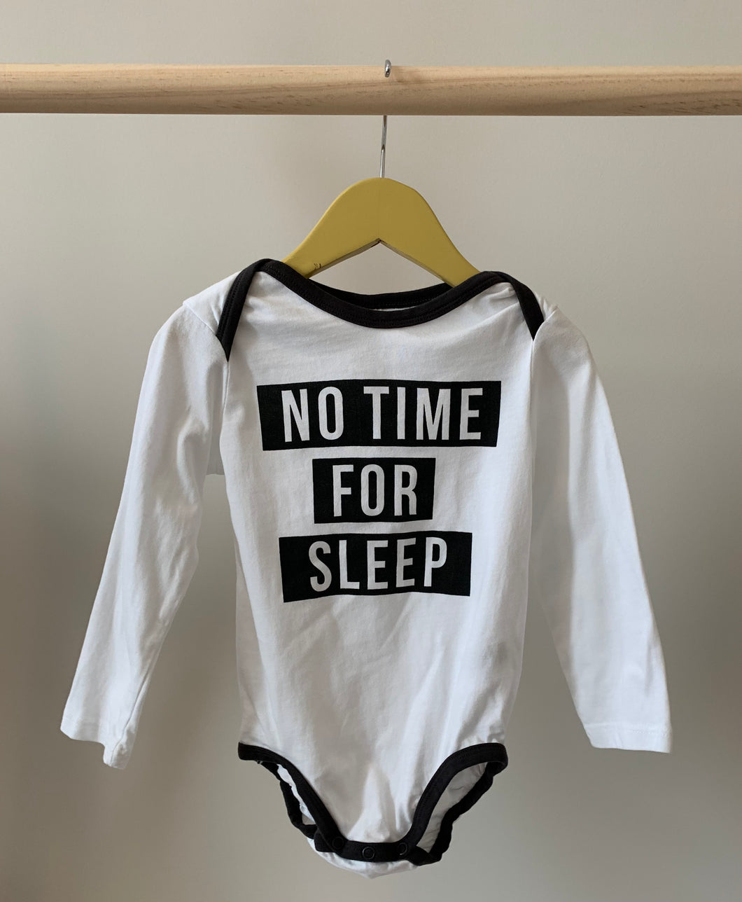 H&M “No Time For Sleep” Onesie 18-24M