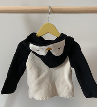 Load image into Gallery viewer, babyGap Penguin Knit Hoodie 6-12M
