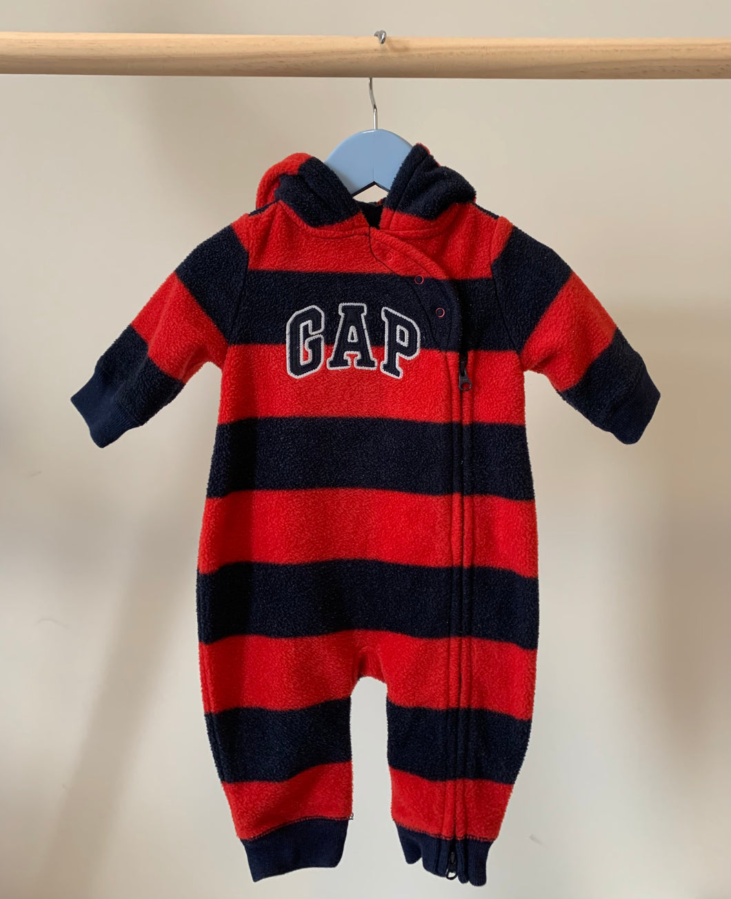 babyGap Fleece Hooded One Piece 3-6M