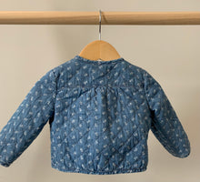 Load image into Gallery viewer, babyGap Quilted Floral Chambray Jacket 6-12M
