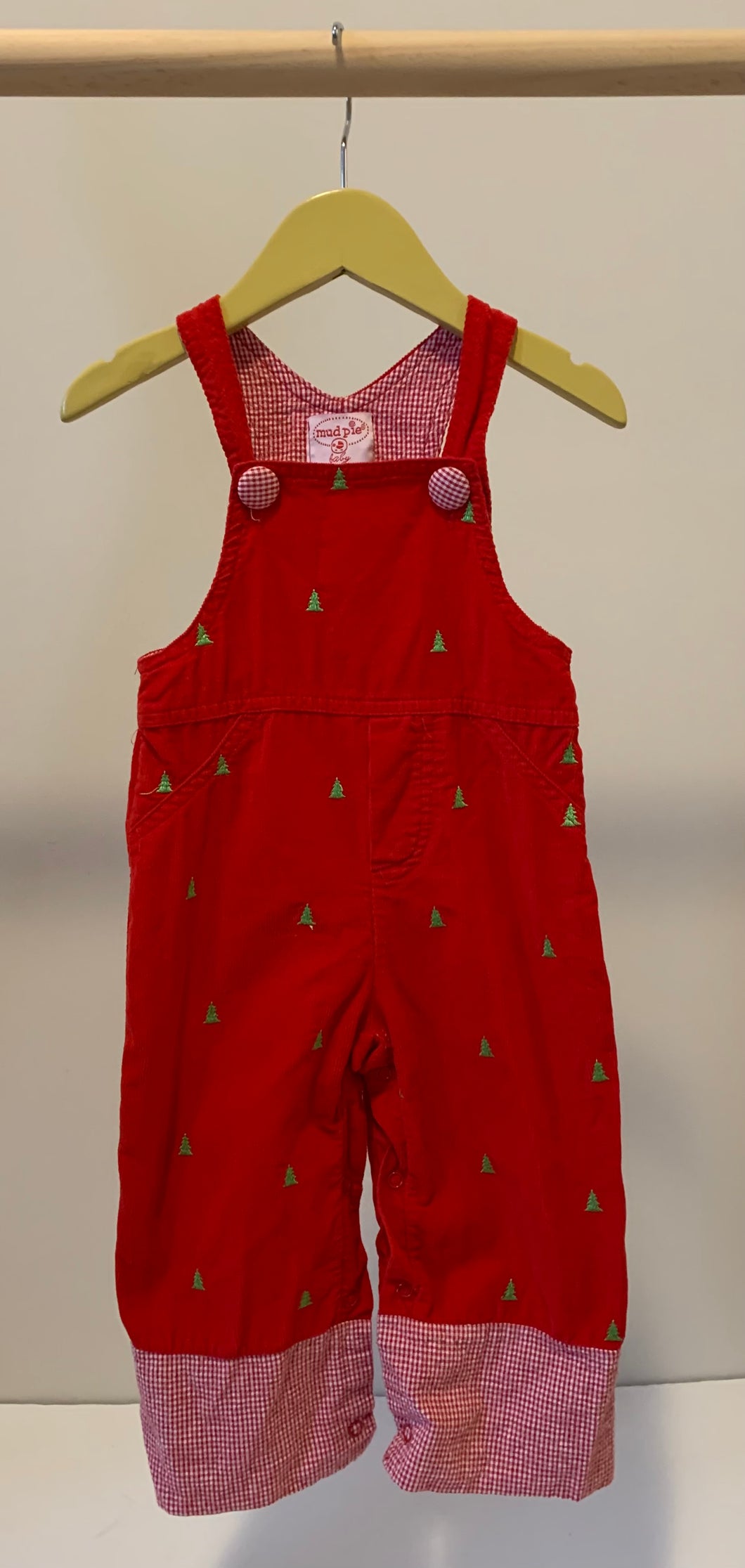 Christmas Tree Overalls 12-18M