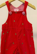 Load image into Gallery viewer, Christmas Tree Overalls 12-18M
