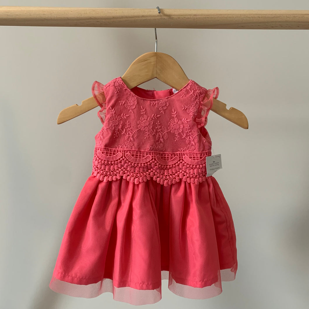 *With Tags* Carter’s Lacey Dress 3M